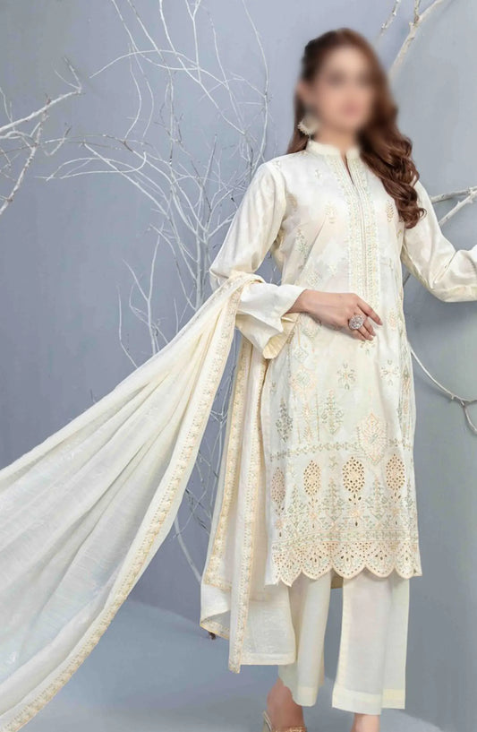 Gulshanara Vol V - Embroidered Lawn Banarsi Collection - D 3128