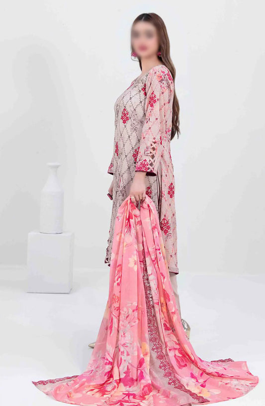 Penina - Embroidered Digital Printed Lawn Collection - D 3152