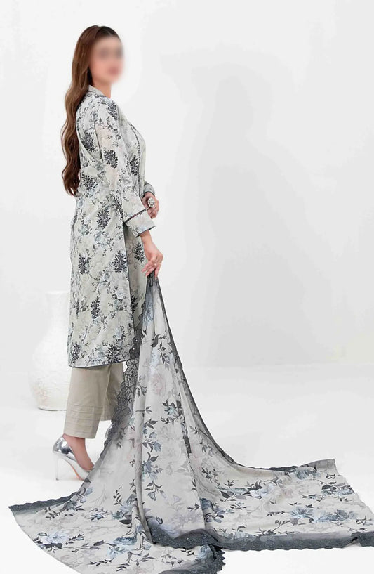 Penina - Embroidered Digital Printed Lawn Collection - D 3155