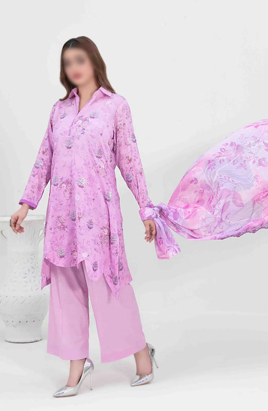 Penina - Embroidered Digital Printed Lawn Collection - D 3159