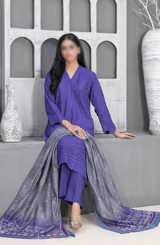 Leeba - Schiffli Embroidered Lawn Collection 2024 - D 3203