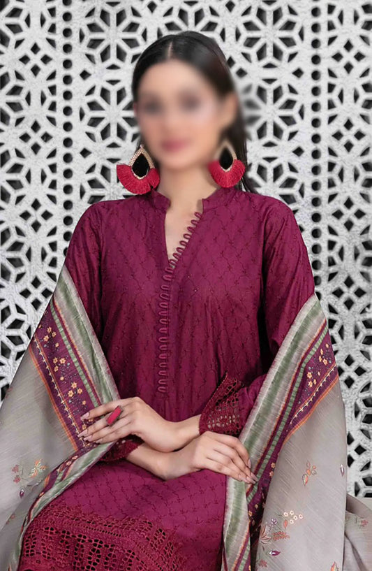 Leeba - Schiffli Embroidered Lawn Collection 2024 - D 3206