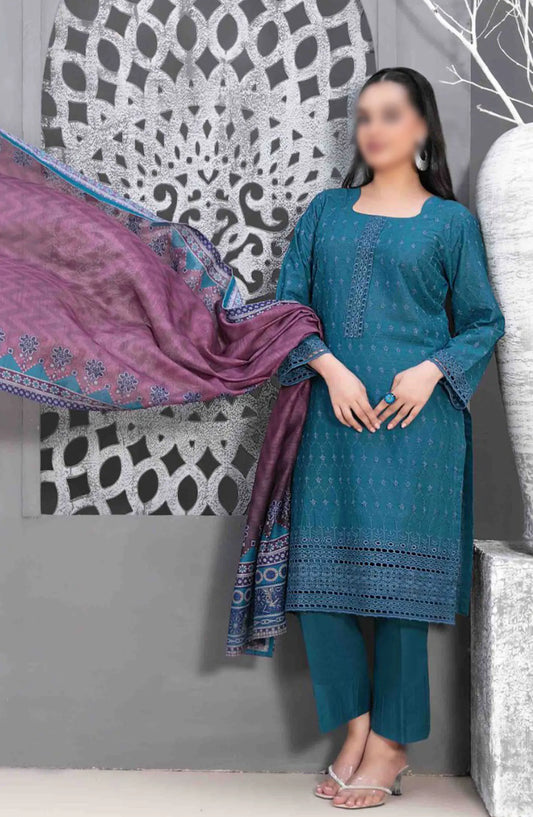 Leeba - Schiffli Embroidered Lawn Collection 2024 - D 3207