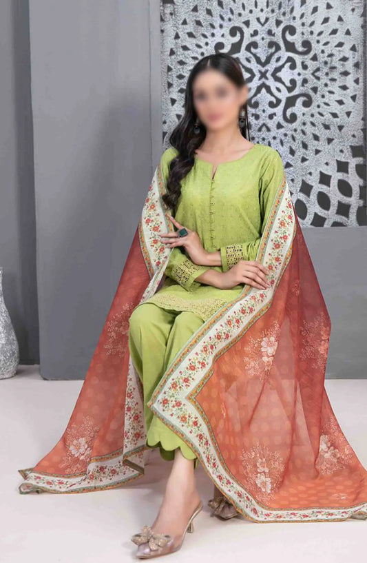 Leeba - Schiffli Embroidered Lawn Collection 2024 - D 3210