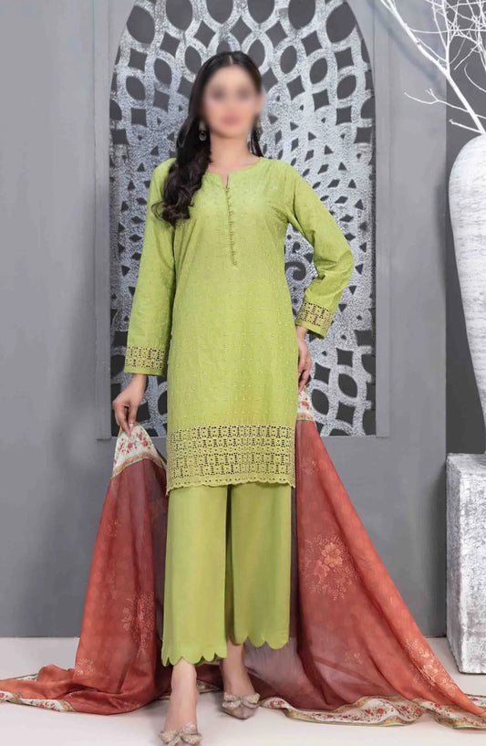 Leeba - Schiffli Embroidered Lawn Collection 2024 - D 3210