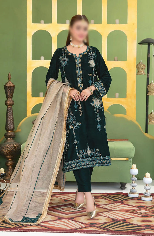 Esmeray - Fancy Heavy Embroidered Velvet Collection - D 3690