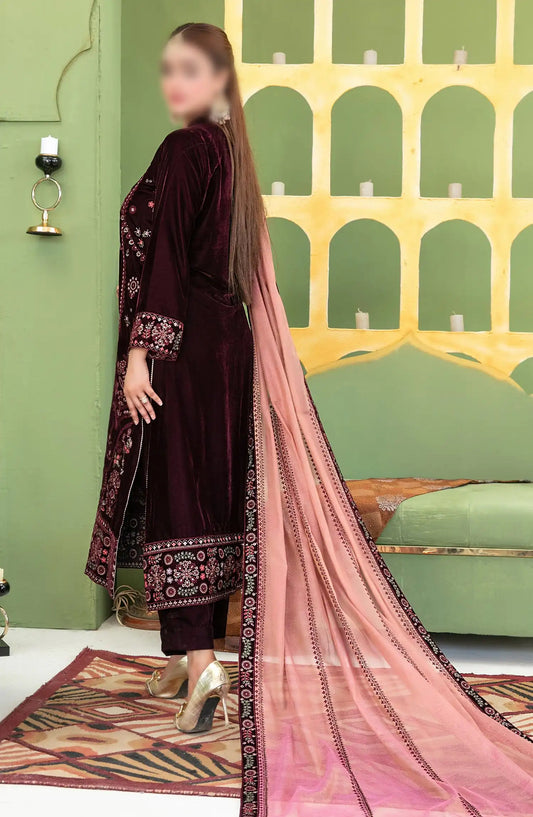 Esmeray - Fancy Heavy Embroidered Velvet Collection - D 3692