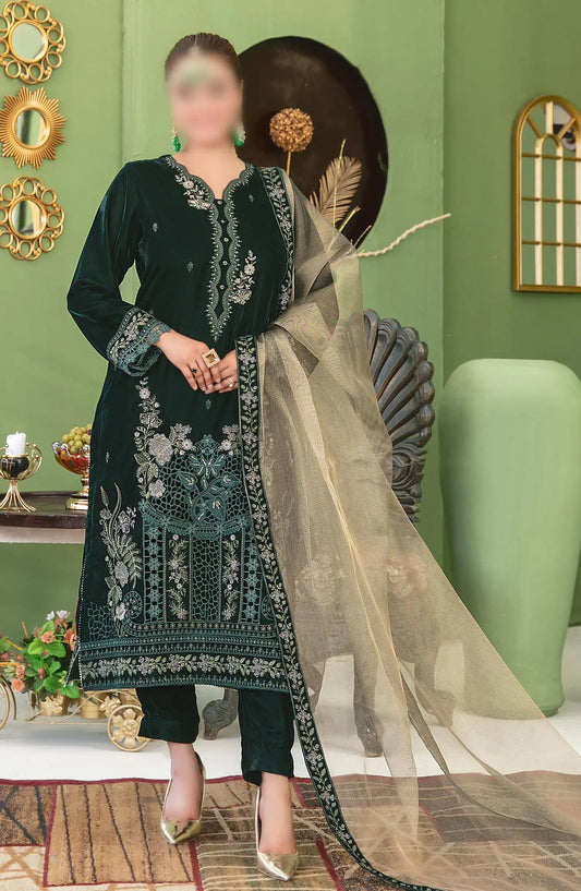 Esmeray - Fancy Heavy Embroidered Velvet Collection - D 3695