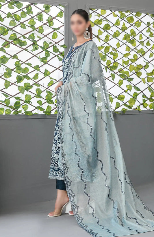 JIAH - Fancy Exclusive Embroidered Chiffon Collection 2024 - D 3745