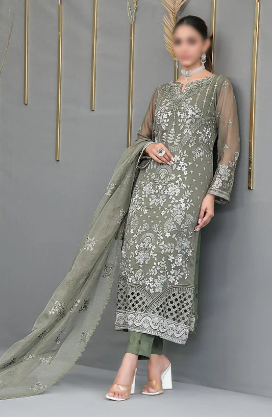 JIAH - Fancy Exclusive Embroidered Chiffon Collection 2024 - D 3746