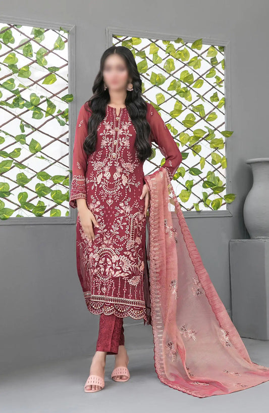 JIAH - Fancy Exclusive Embroidered Chiffon Collection 2024 - D 3749