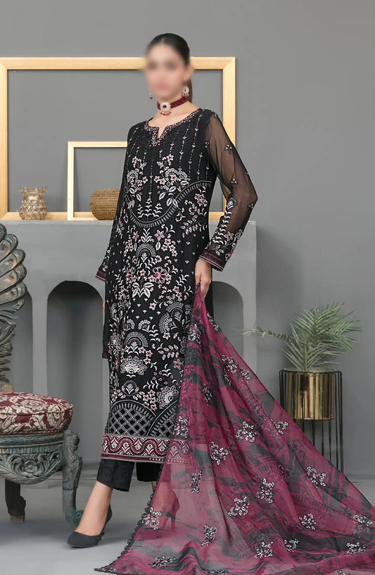 JIAH - Fancy Exclusive Embroidered Chiffon Collection 2024 - D 3750