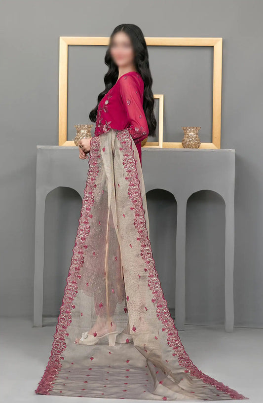 JIAH - Fancy Exclusive Embroidered Chiffon Collection 2024 - D 3751