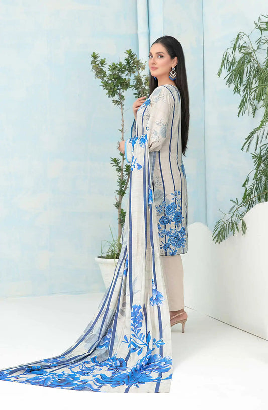 Nese - Stitched Digital Printed Staple 3pcs Collection-TKN-D 5041