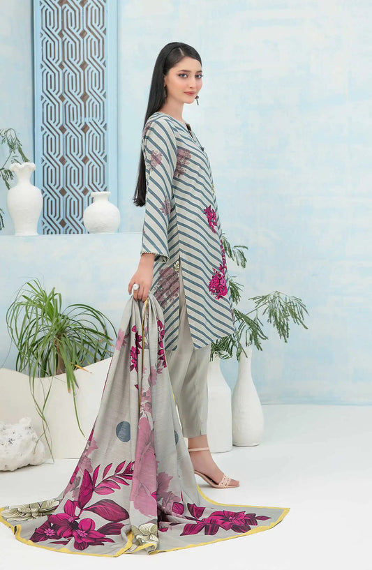 Nese - Stitched Digital Printed Staple 3pcs Collection-TKN-D 5045