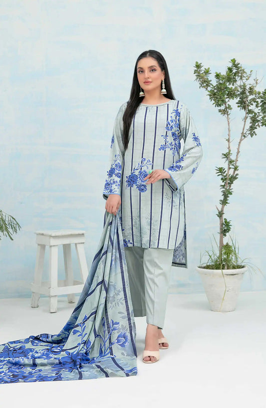 Nese - Stitched Digital Printed Staple 3pcs Collection-TKN-D 5047