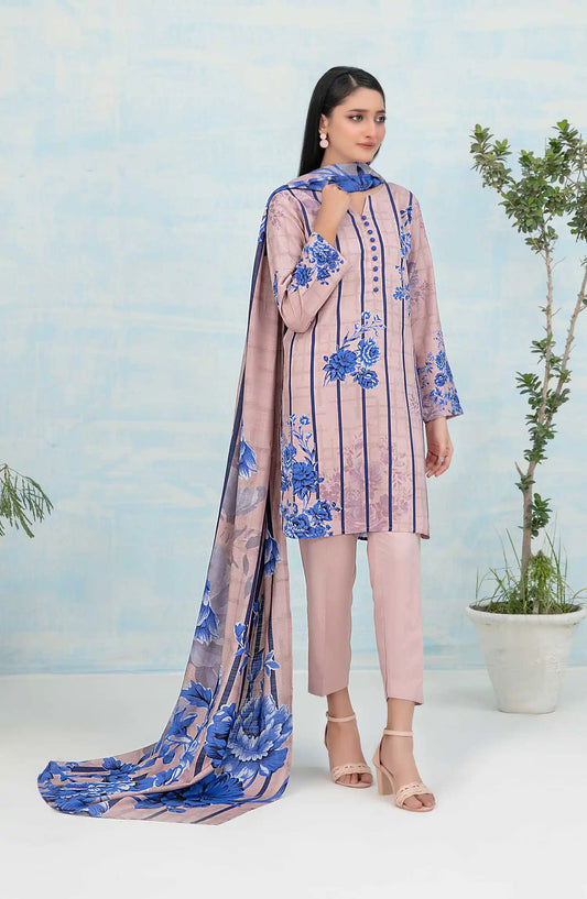 Nese - Stitched Digital Printed Staple 3pcs Collection-TKN-D 5049