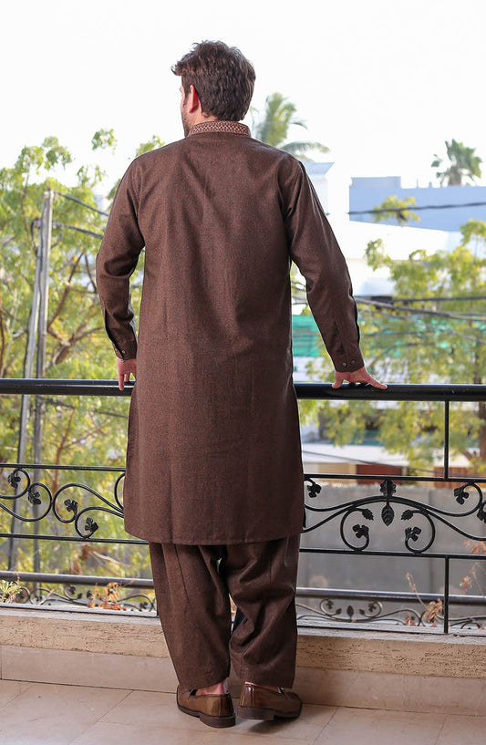 Real Image Mens Shalwar Kameez Collection 2024 - D - 512 BrownD - 512 Brown