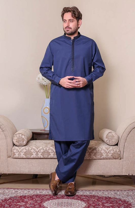 Real Image Mens Shalwar Kameez Collection 2024 - D - 516 Blue
