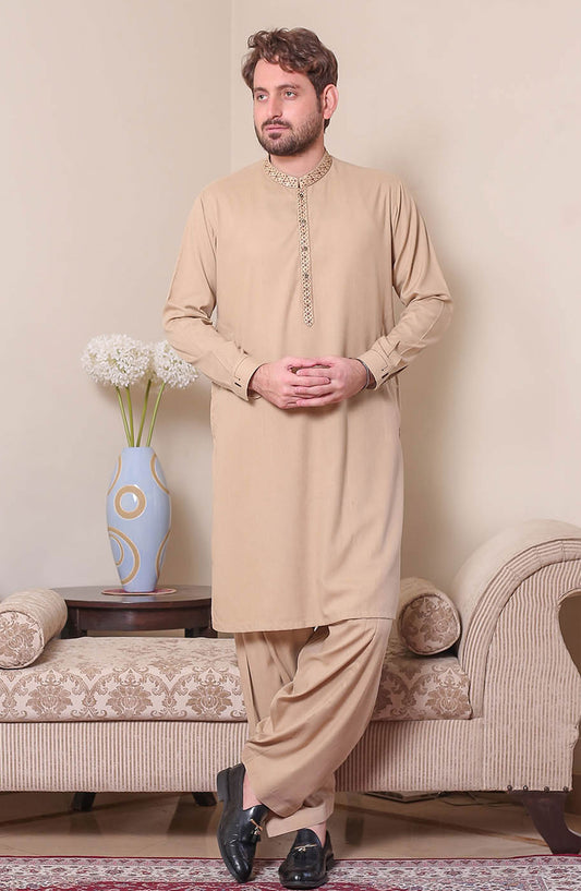 Real Image Mens Shalwar Kameez Collection 2024 - D - 522 Gold