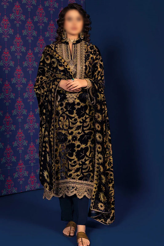 Adan Libas Plachi Embroidered Unstitched Collection 2023 - D 5401