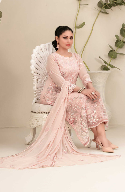 Setareh - Fancy Chiffon Semi Stitched Collection By Tawakkal Fabrics - D 5627