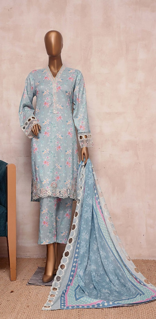 Sadabahar Mid Summer Cutwork with Cutwork Dupatta - D 5674