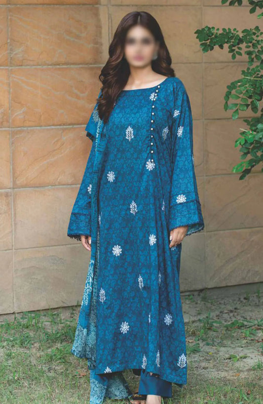 Sehar Embroidered Lawn Collection 2024 By Rashid Textile - D 8082