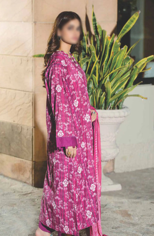 Sehar Embroidered Lawn Collection 2024 By Rashid Textile - D 8087