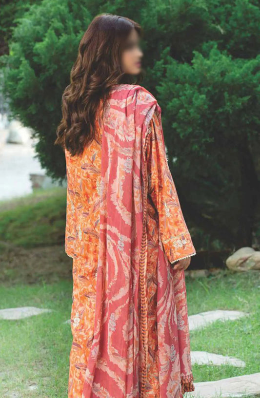 Sehar Embroidered Lawn Collection 2024 By Rashid Textile - D 8089