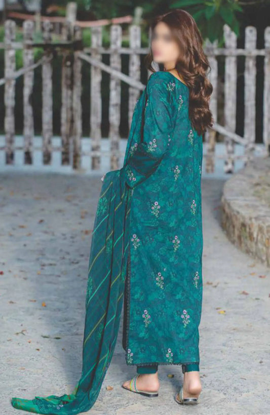 Sehar Embroidered Lawn Collection 2024 By Rashid Textile - D 8090