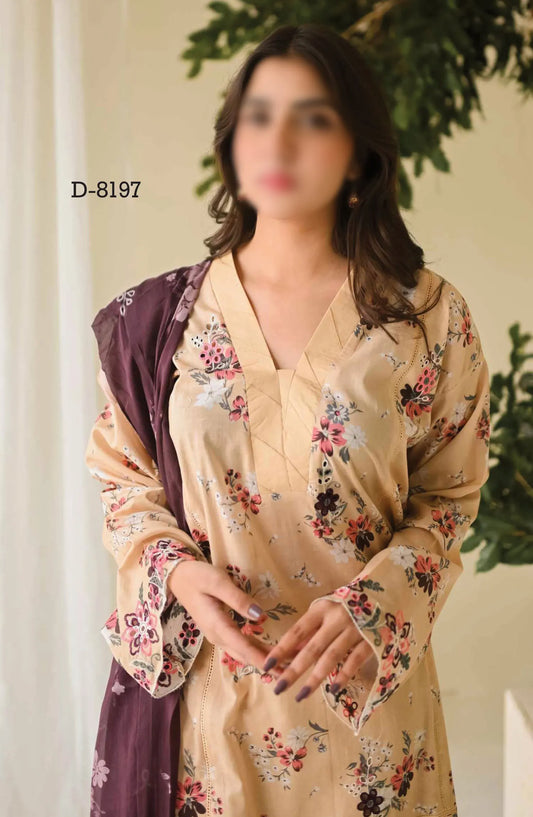AYNA Embroidered Lawn Collection 2024 - D 8197