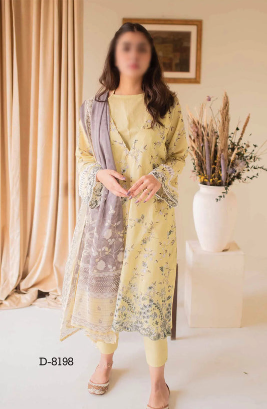 AYNA Embroidered Lawn Collection 2024 - D 8198