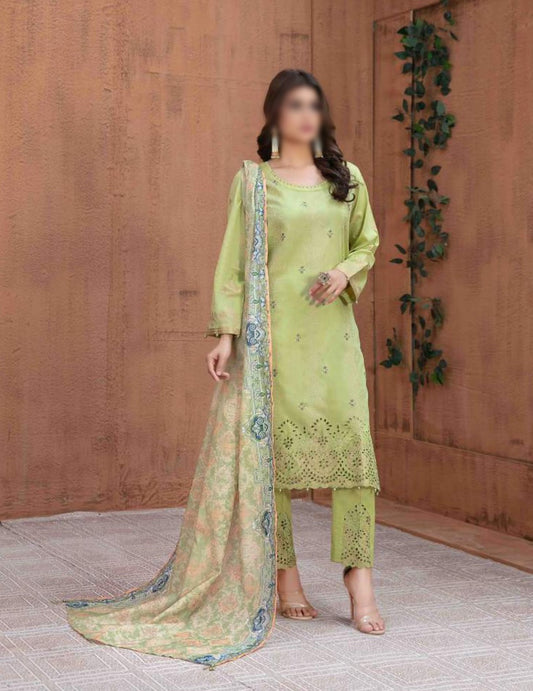 D 8780 MEHNAZ Boring Daman Embroidered Banarsi Lawn Shirt - Fancy Digital Printed Dupatta Collection 2023