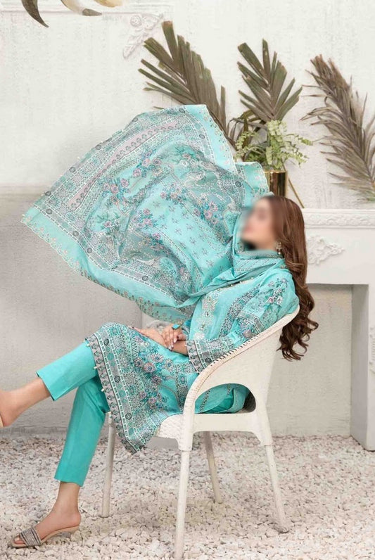 D 8997 AIYLEEN Panni Embroidered Digital Printed Lawn Shirt - Lawn Dupatta Collection 2023