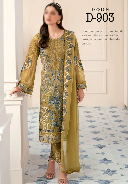Ramsha Rangoon Luxury Chiffon Collection Vol 09 D 903