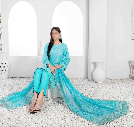 D 9144 MIRARI Lawn Broshia Banarsi - Embroidered Fancy Dupatta Collection 2023