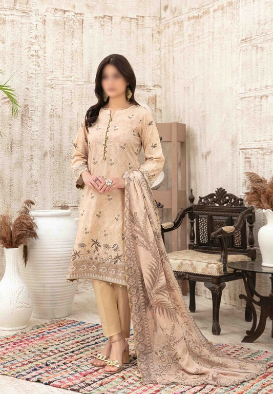 D 9145 Sersha Digital Print & Embroidered Broshia Lawn Collection with Diamond Dupatta