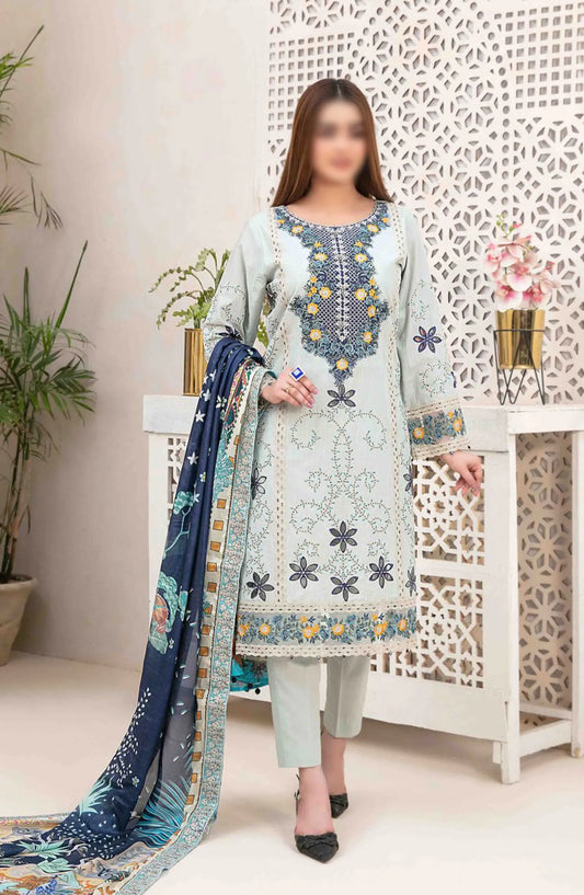Kaiya - Embroidered Slub Lawn Collection 2024 - D 9175