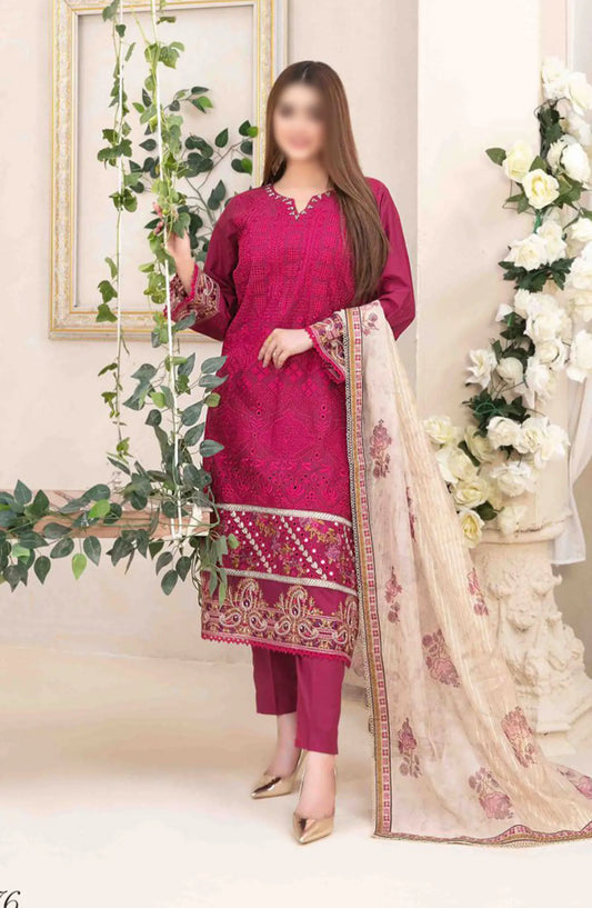 Kaiya - Embroidered Slub Lawn Collection 2024 - D 9176