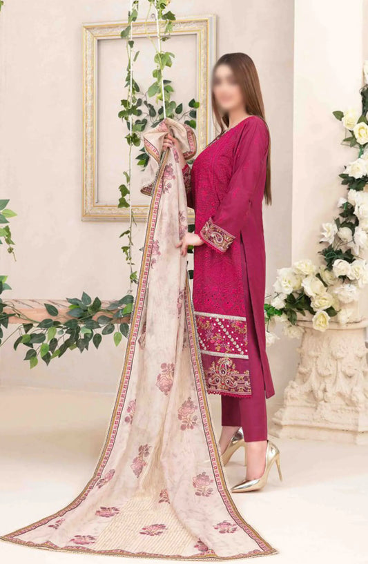 Kaiya - Embroidered Slub Lawn Collection 2024 - D 9176