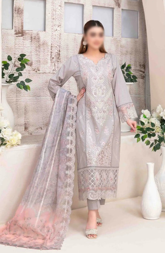 Kaiya - Embroidered Slub Lawn Collection 2024 - D 9177