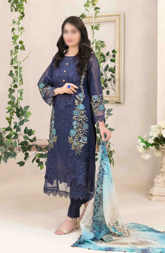 Kaiya - Embroidered Slub Lawn Collection 2024 - D 9180