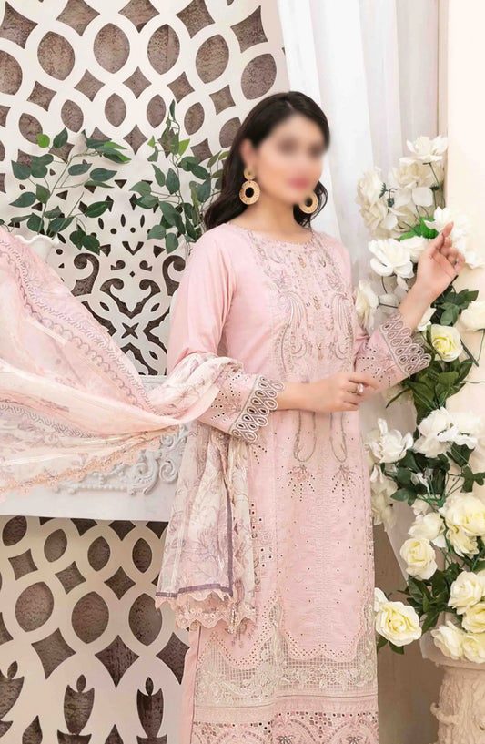 Kaiya - Embroidered Slub Lawn Collection 2024 - D 9182