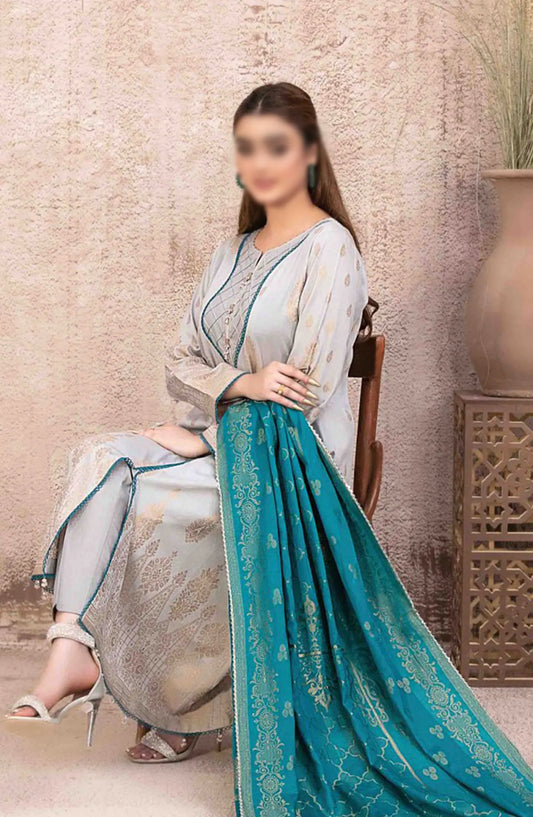 Arisa - Lawn Banarsi 3pcs Collection By Tawakkal Fabrics - D 9487