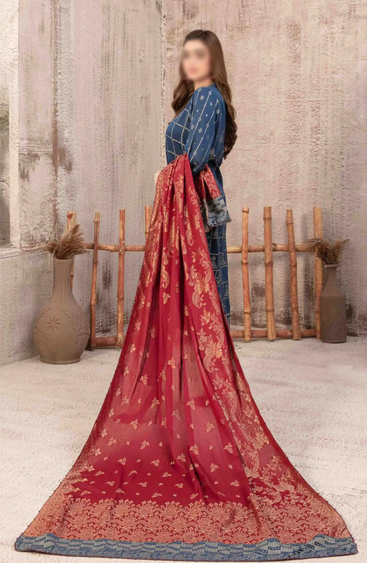 Arisa - Lawn Banarsi 3pcs Collection By Tawakkal Fabrics - D 9492