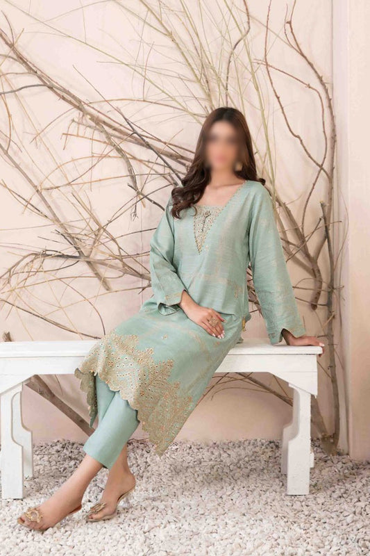 Anayel Embroidered Khaddar Banarsi 2pcs Collection - D 9613