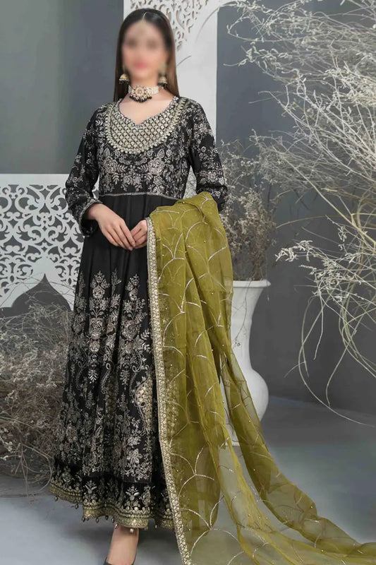 SERAI Fancy Heavy Embroidered Sateen Collection 2023 - D 9657