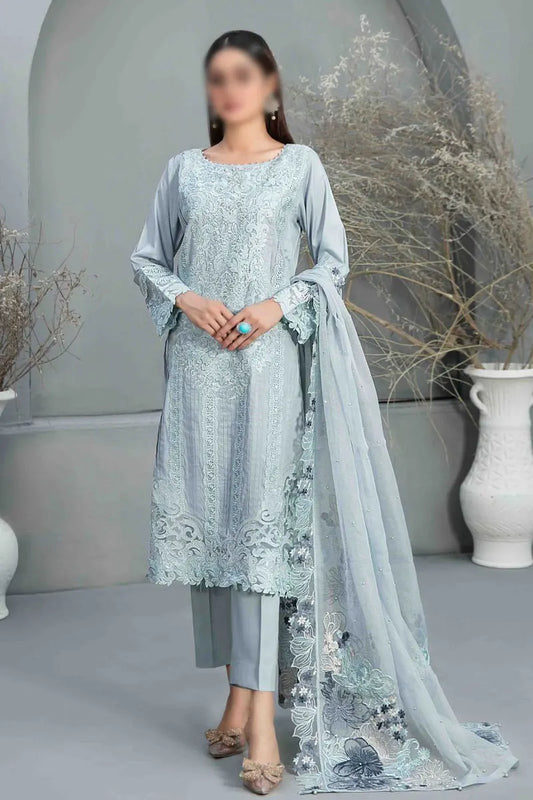SERAI Fancy Heavy Embroidered Sateen Collection 2023 - D 9658