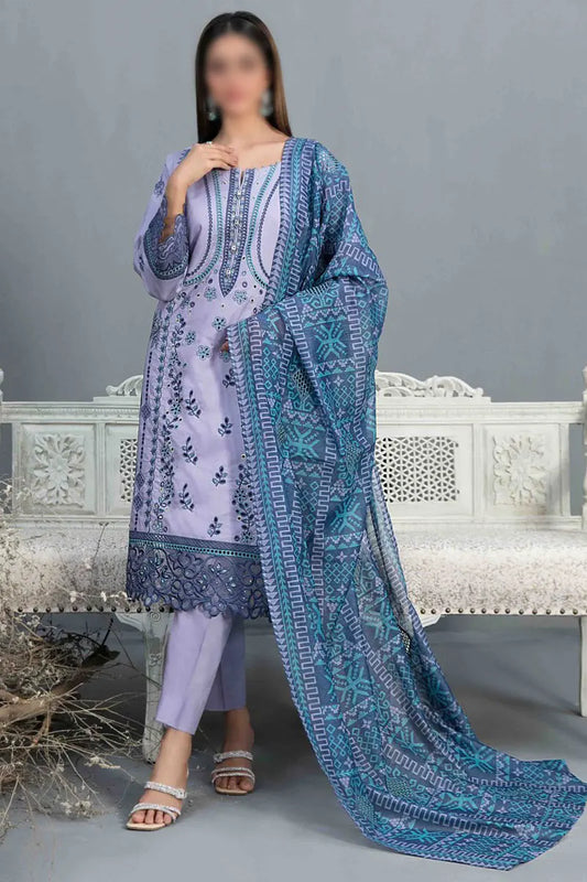 SERAI Fancy Heavy Embroidered Sateen Collection 2023 - D 9661